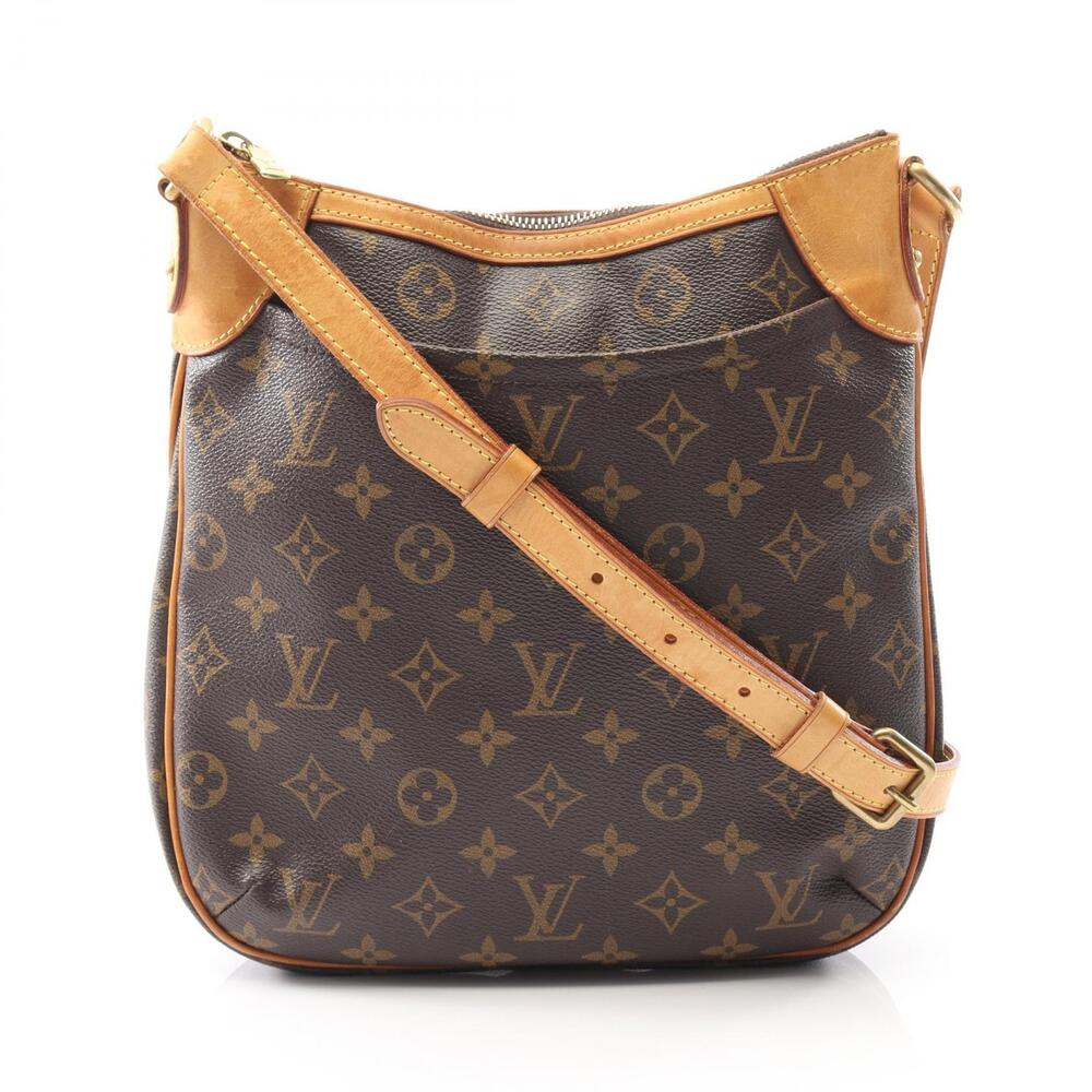 Louis Vuitton Odeon Shoulder Bag Canvas Leather Monogram Brown